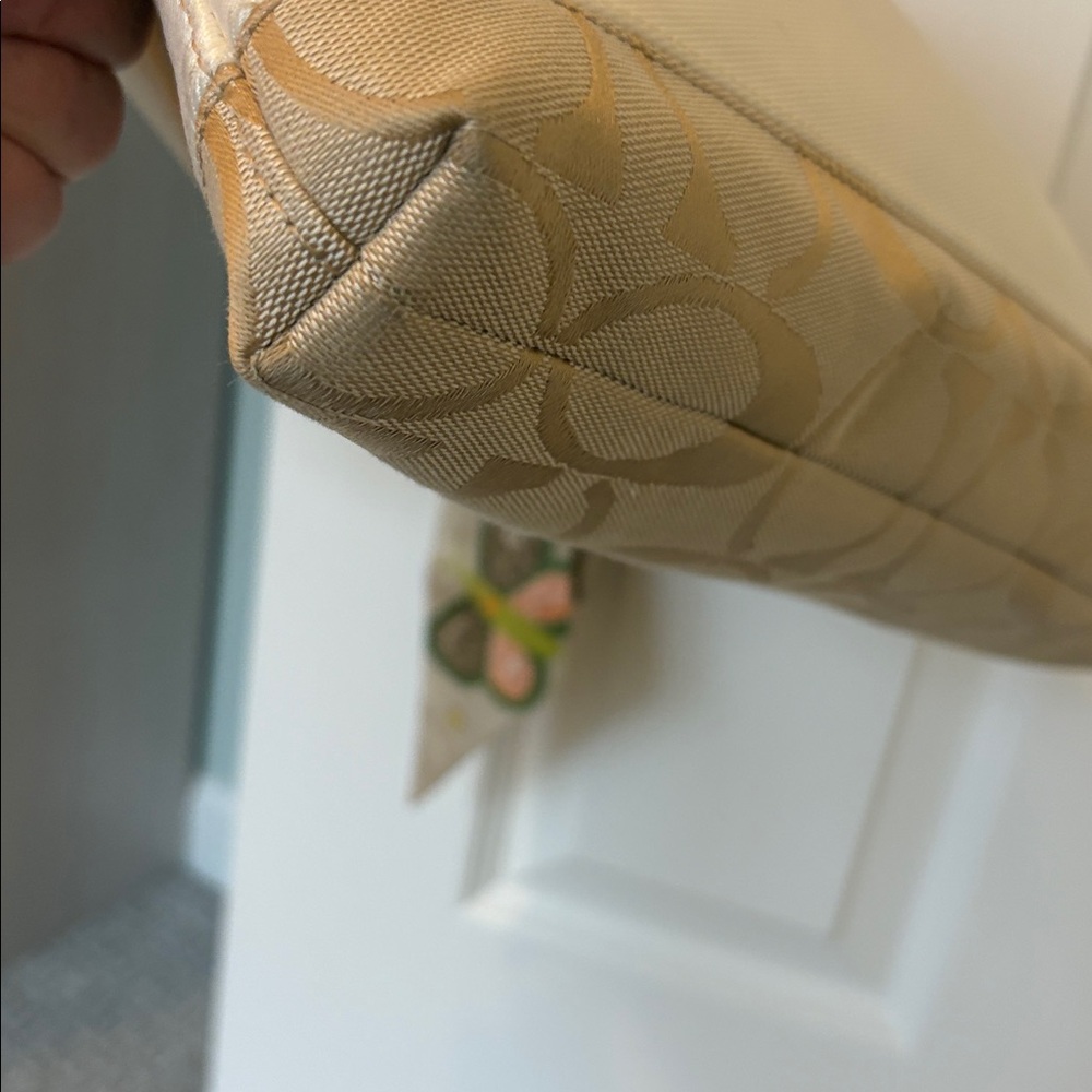 Coach Heritage Stripe Beige with all the Things! - Picture 11 of 14